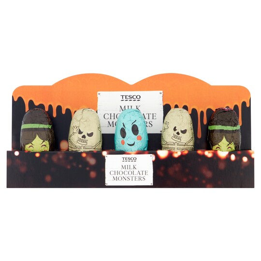 Tesco Milk Chocolate Monsters 67.5G Tesco Groceries