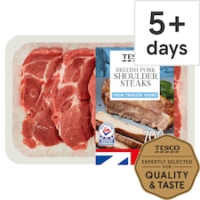 Tesco Pork Shoulder Steaks 700G