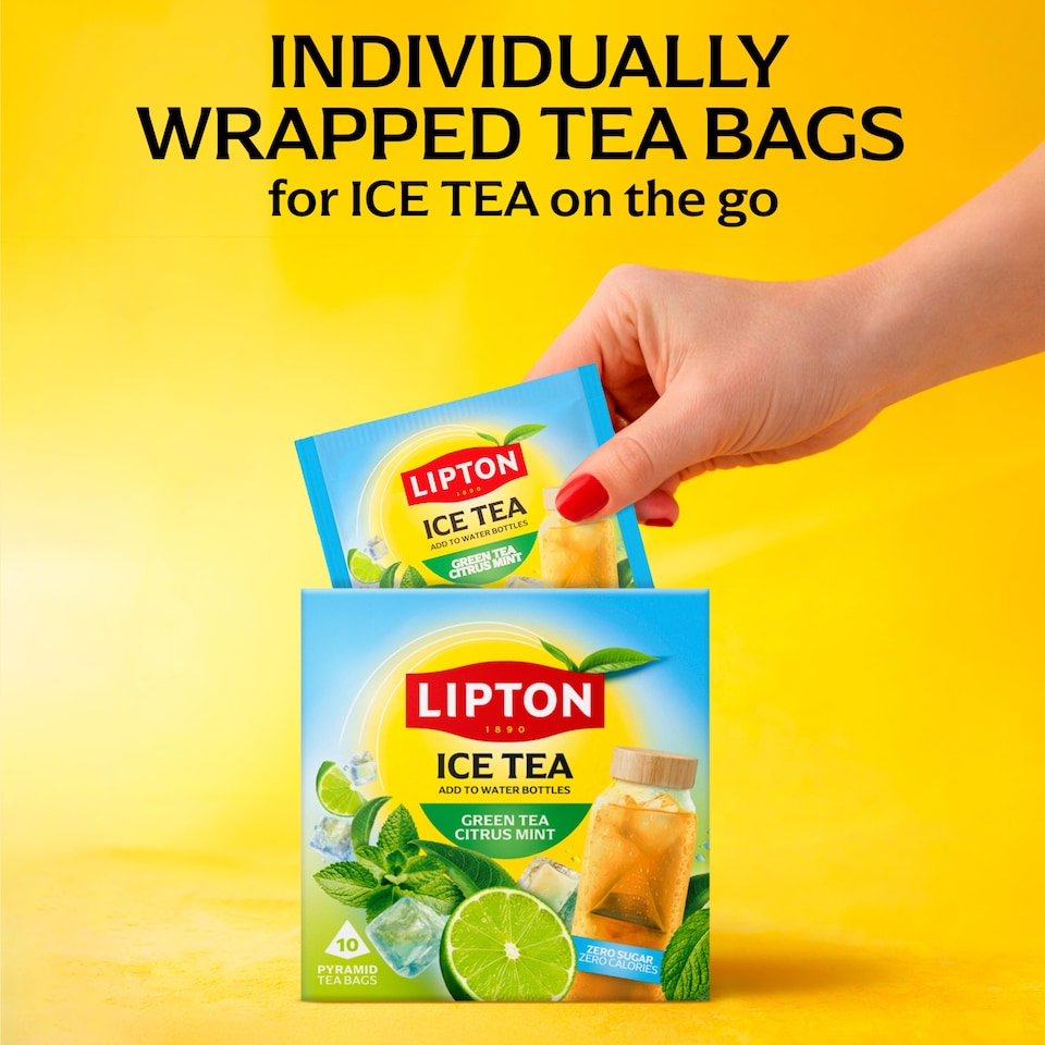 image 1 of LIPTON ICE TEA Green Tea Citrus Mint 10 Tea Bags 35G