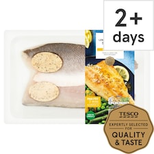 Tesco 2 Lemon & Pepper Sea Bass Fillets 200G