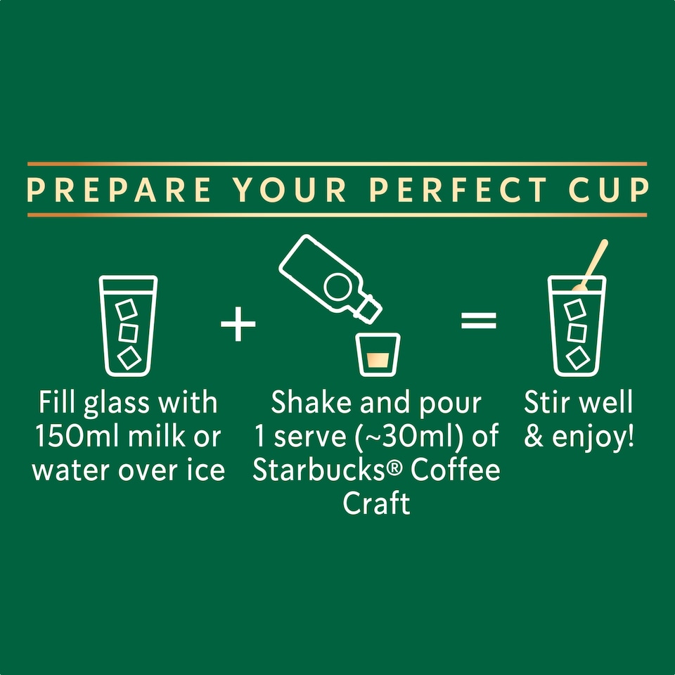 image 1 of Starbucks Iced Coffee Signature Caramel Flavour Concentrate 260ml