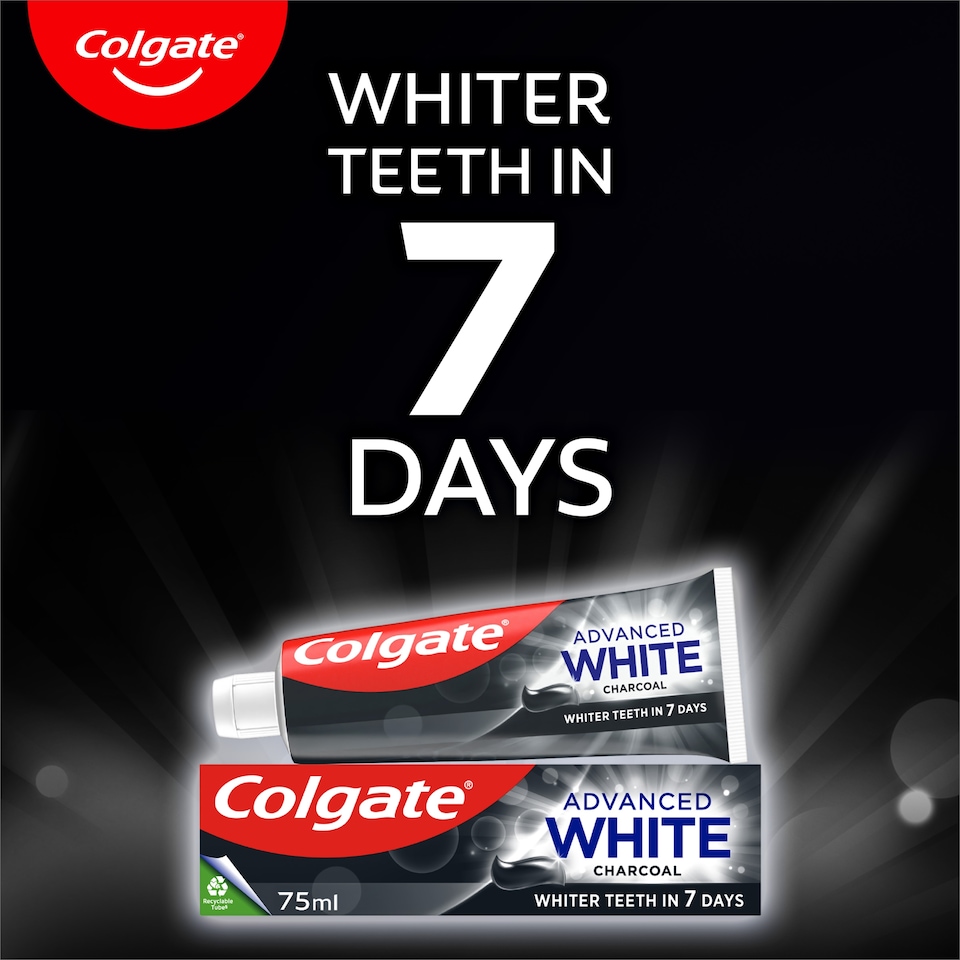 image 1 of Colgate Advanced Whitening Charcoal Toothpaste 75ml