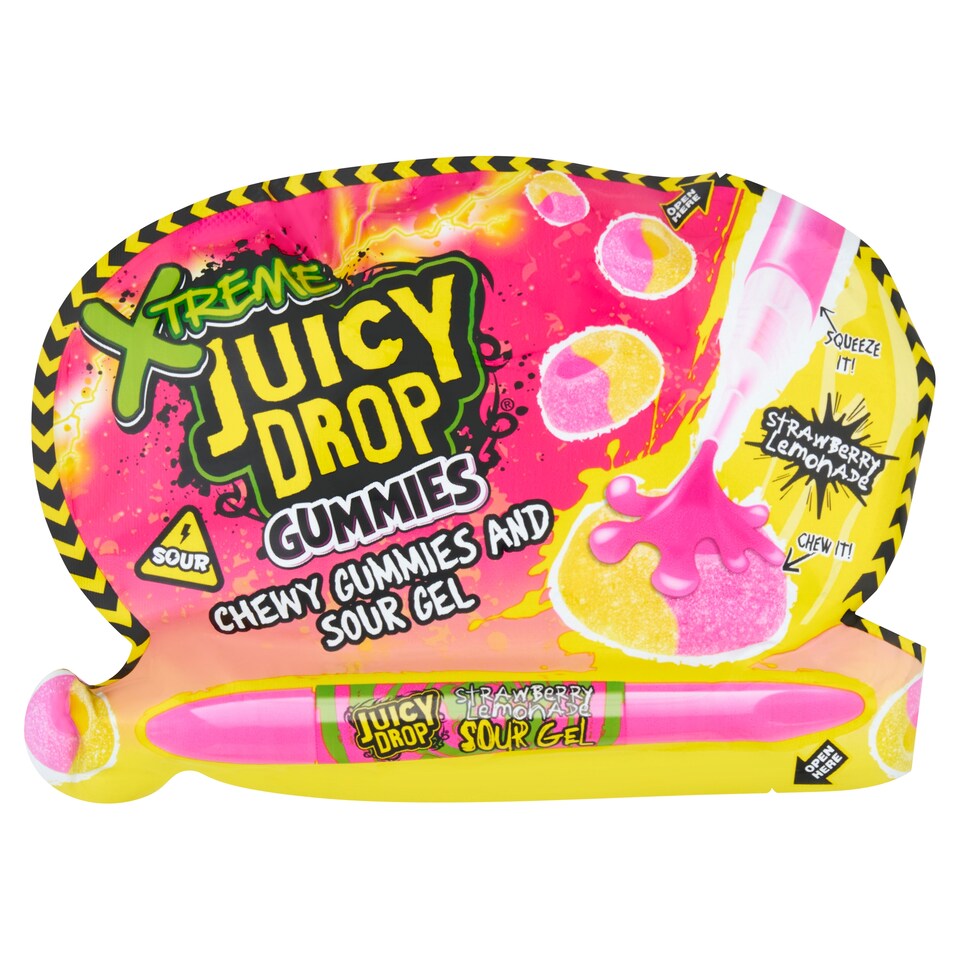 Bazooka Xtreme Juicy Drop Gummies Sour 57g