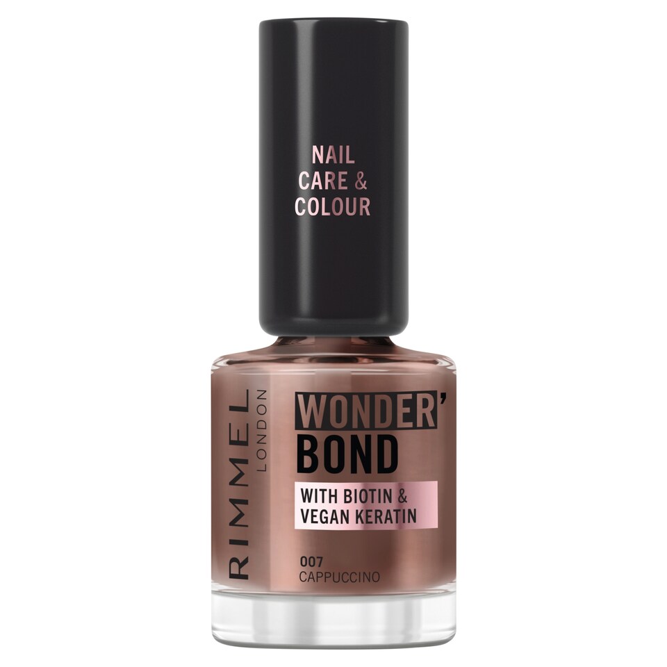 Rimmel Wonder'Bond Nail Polish 007 Cappuccino 12ml
