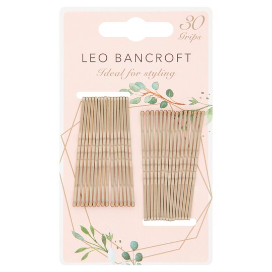 Leo Bancroft Hair Grips Blonde 30 Pack Tesco Groceries