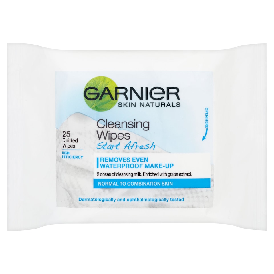 image 1 of Garnier Start Afresh Cleansing Wipes 25