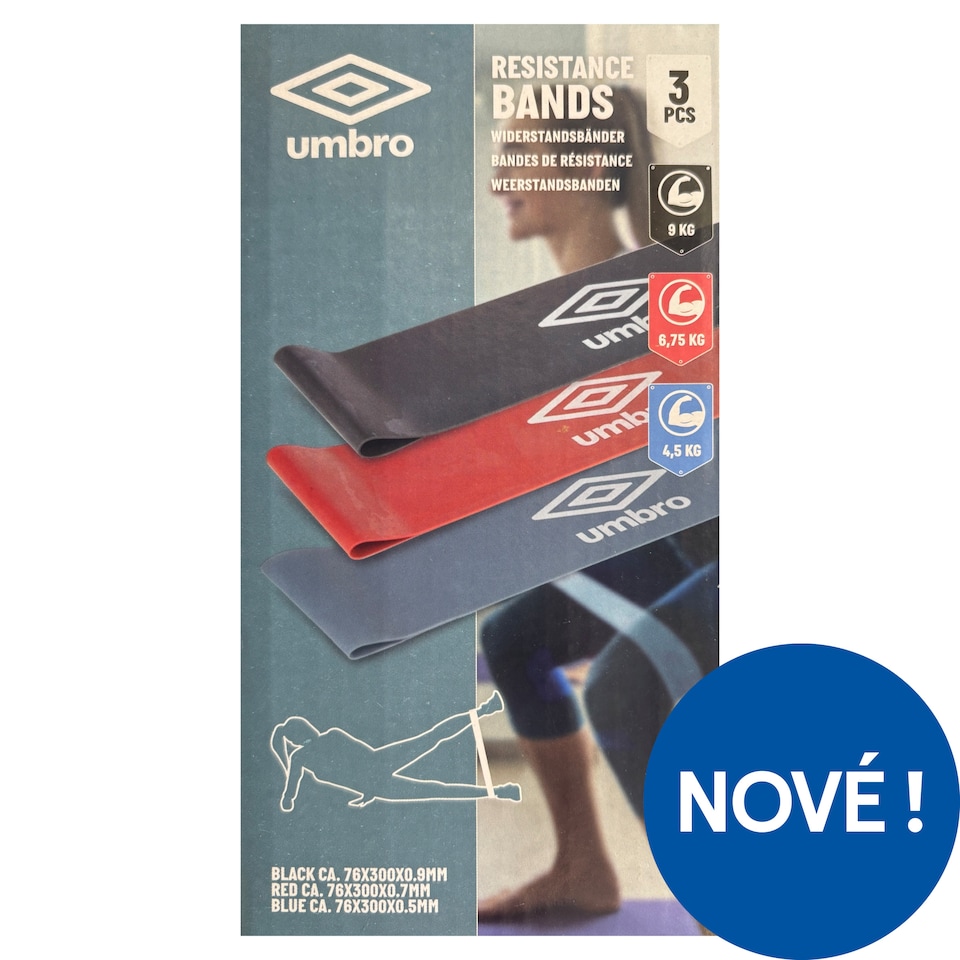 Umbro Posilovací gumy 3 ks