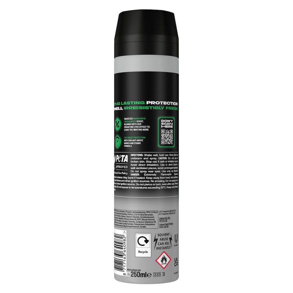 image 1 of Lynx Africa 72h Antiperspirant Deodorant for Men 250ml
