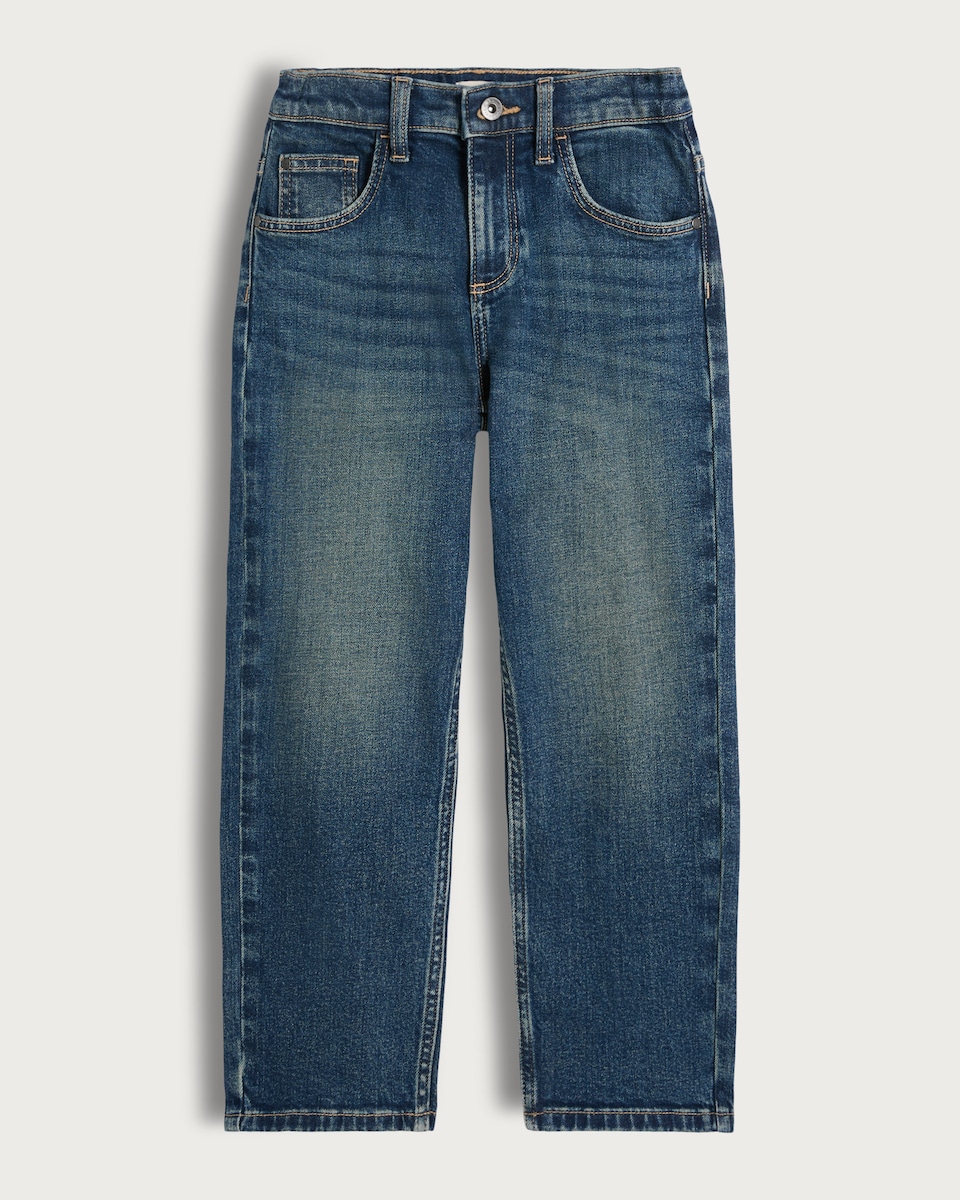 image 1 of F&F Boys Straight Leg Denim Jeans in Blue