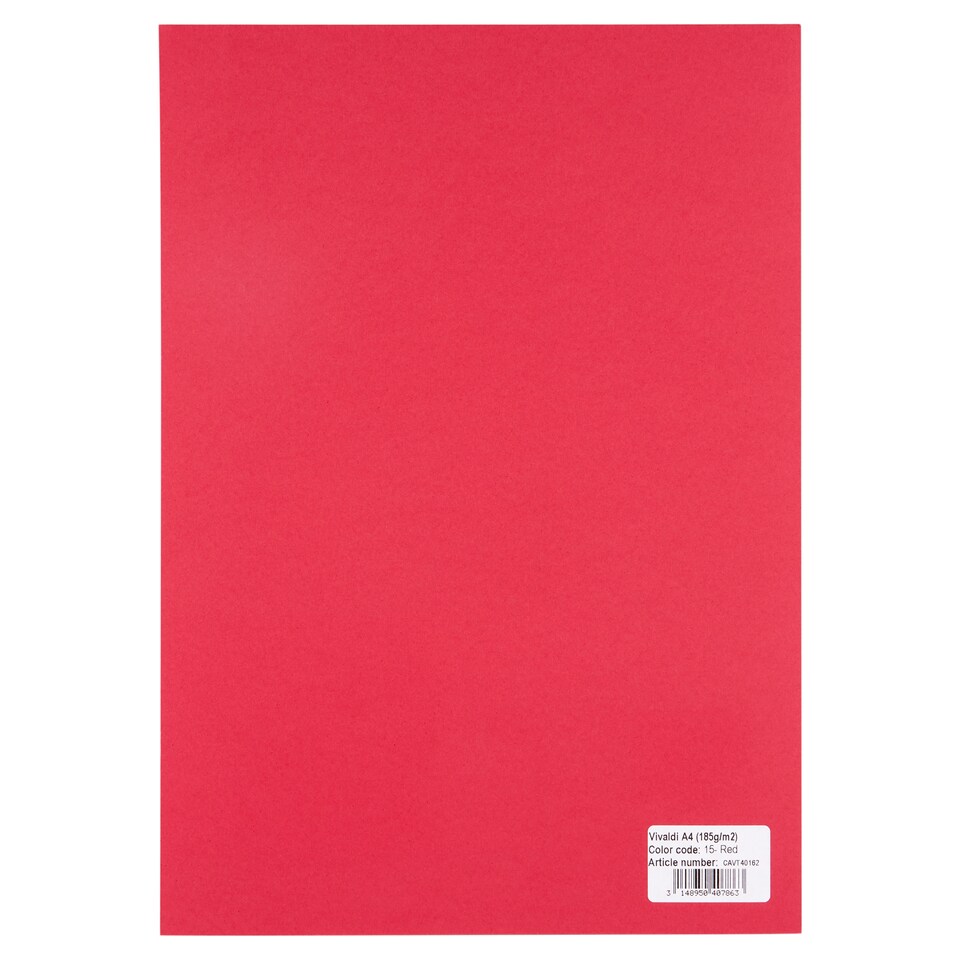 Vivaldi piros papír A4 185 g/m2