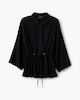 image 5 of F&F Textured Tie Waist Co-ord Blouse in Black