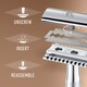 image 5 of King C Gillette Men's Double Edge Razor & 5 Razor Blade Refills