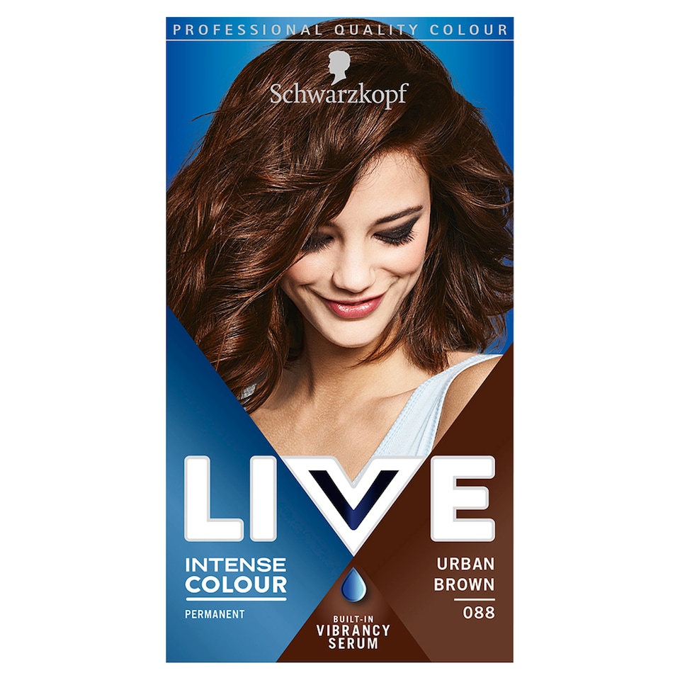 image 1 of Schwarzkopf Live Intense Colour Permanent Hair Dye - Urban Brown 088