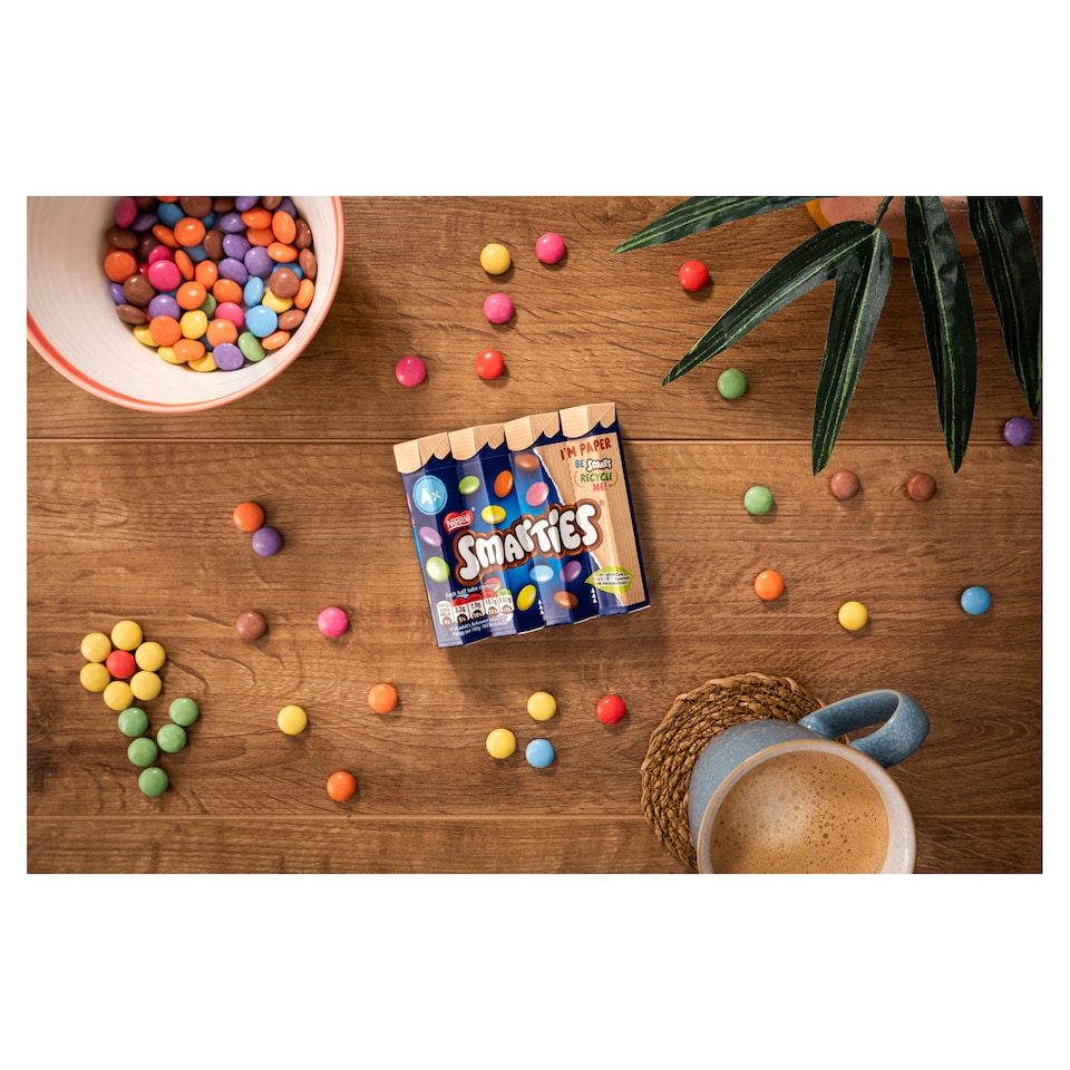 image 1 of Smarties Milk Chocolate Tube Multipack 34g 4 Pack