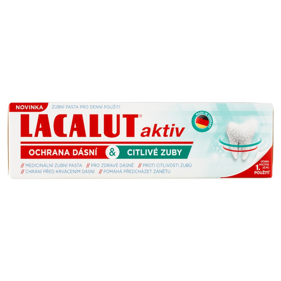 Obrázek 1 pro produkt Lacalut Aktiv ochrana dásní & citlivé zuby zubní pasta 75ml
