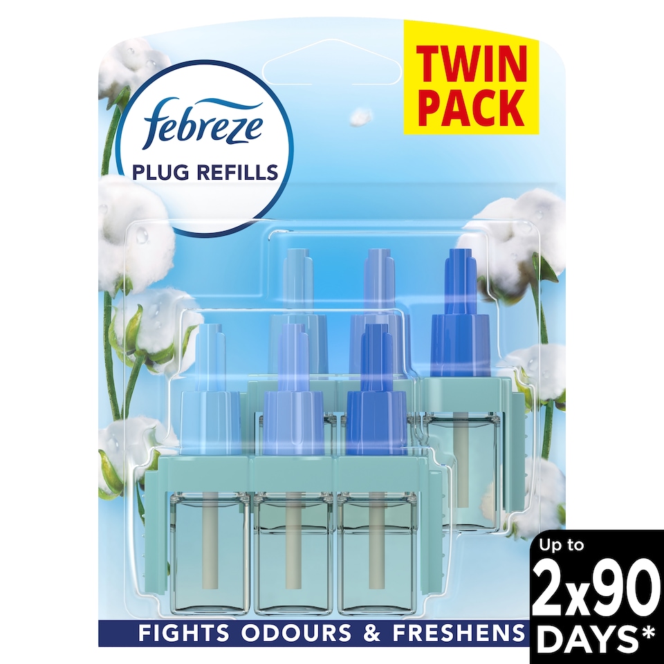 image 1 of Febreze 3Volution Cotton Fresh Twinpack 40Ml