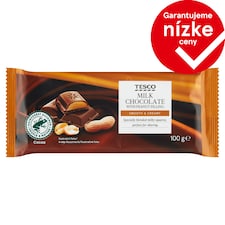 Tesco Milk Chocolate with Peanut Filling 100 g
