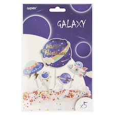 Galaxy Happy Birthday tortadísz 5 db