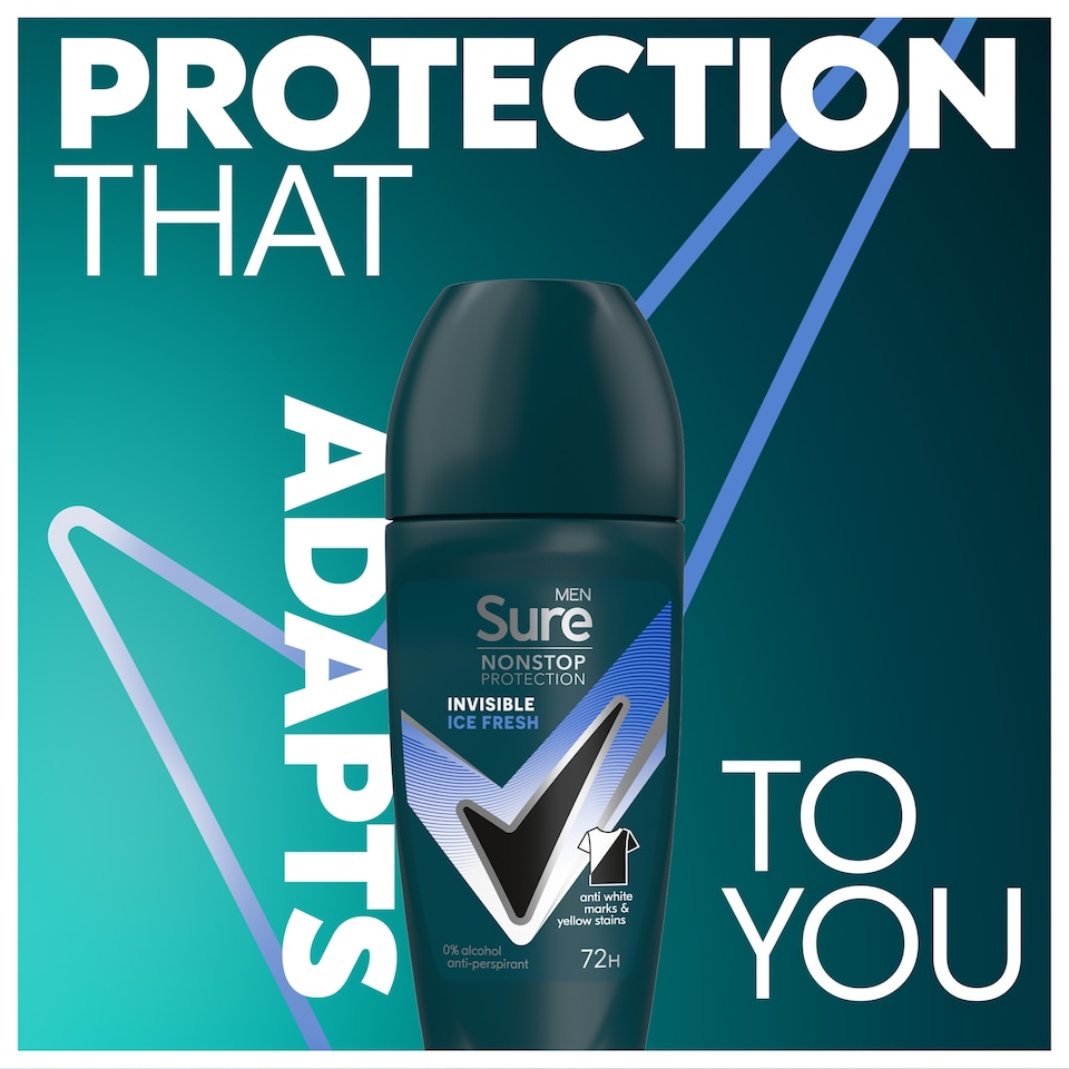 image 1 of Sure Men 72h Ice Fresh Roll-On Antiperspirant Deodorant 50ml