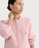 image 1 of F&F Ribbed Button-Up Cardigan in Pink