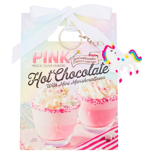 Pink Hot Chocolate With Mini Marshmallows Set Tesco Groceries