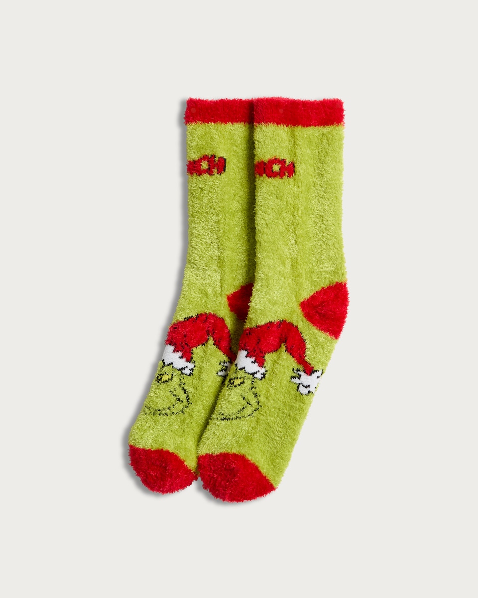 The Grinch Cosy Socks in Green
