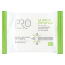 Tesco Pro Formula Sensitive Eye Makeup Remover Pads 30