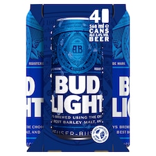 Bud Light Beer 4 X 568Ml