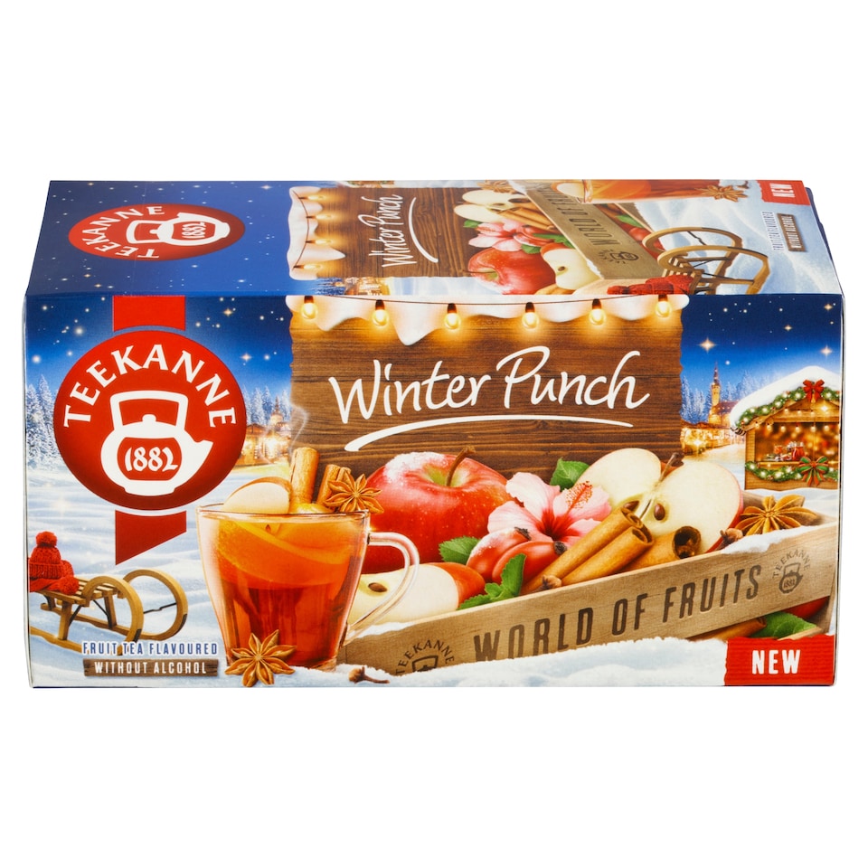 Teekanne World of Fruits Winter Punch Flavored Fruit and Herbal Tea 20 x 2g (40g)