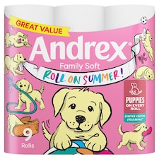 Andrex Family Soft Toilet Tissue 9 Rolls