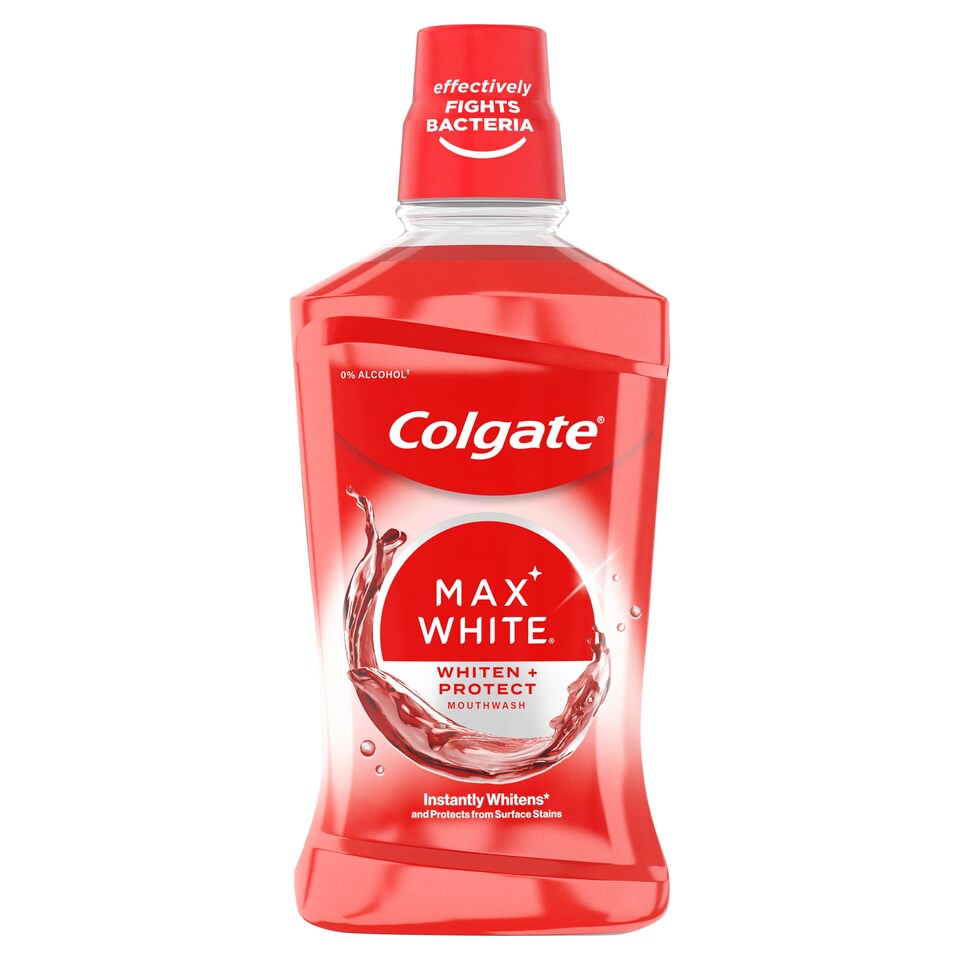 obrázok 1 z Colgate Max White Whiter Teeth bieliaca ústna voda bez alkoholu 500 ml
