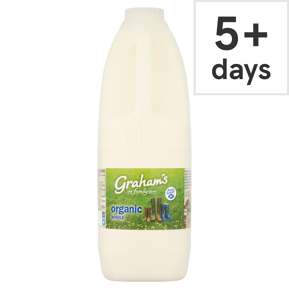 Grahams Organic Whole Milk 2 Litre (L)