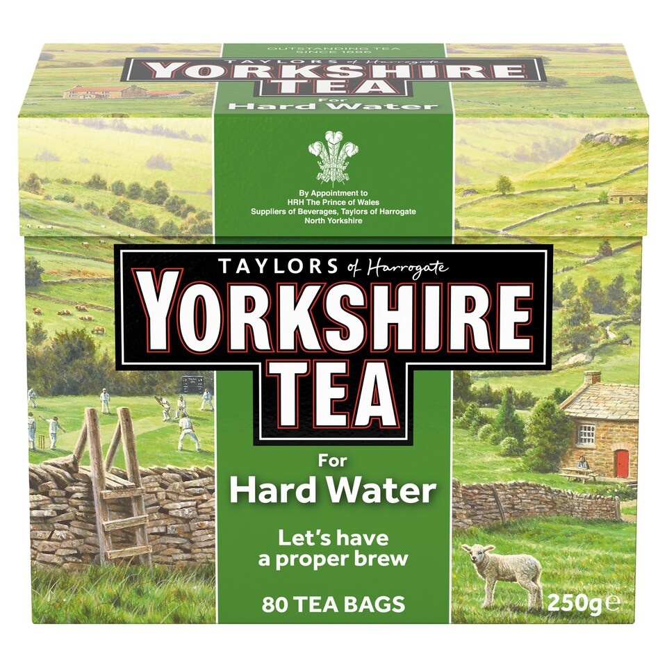 Yorkshire Hard Water 80 Teabags 250G