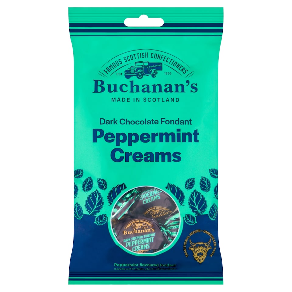 Buchanan's Dark Chocolate Peppermint Creams 120G