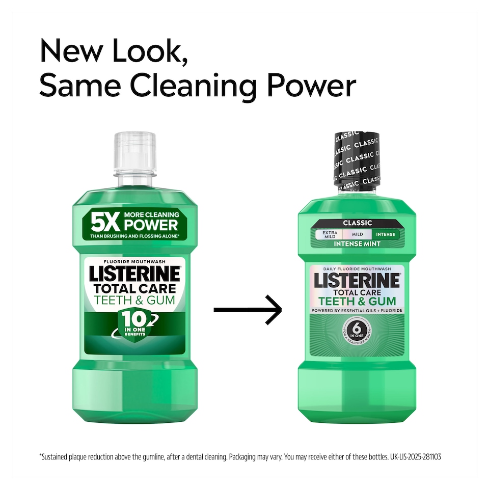 image 1 of Listerine Total Care Teeth and Gum Fresh Mint Mouthwash 500ml