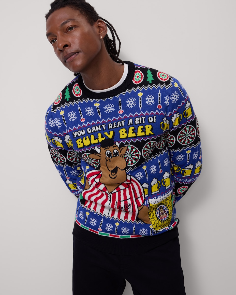 image 1 of Bullseye Christmas Jumper in Multi