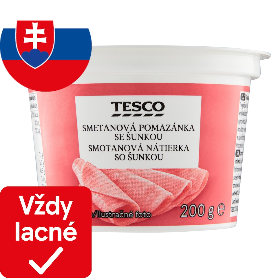 Tesco Smotanová nátierka so šunkou 200 g