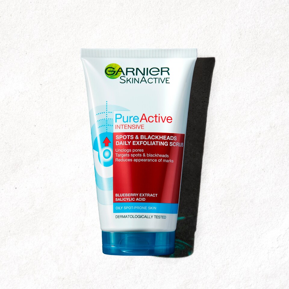 image 1 of Garnier Pure Active Intensive Blackhead Face Scrub 150Ml