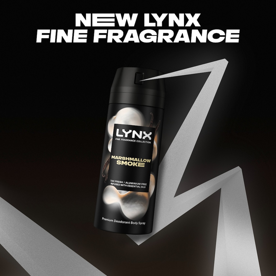 image 1 of Lynx Marshmallow Smoke 72h Fine Fragrance Premium Deodorant for Men 150ml