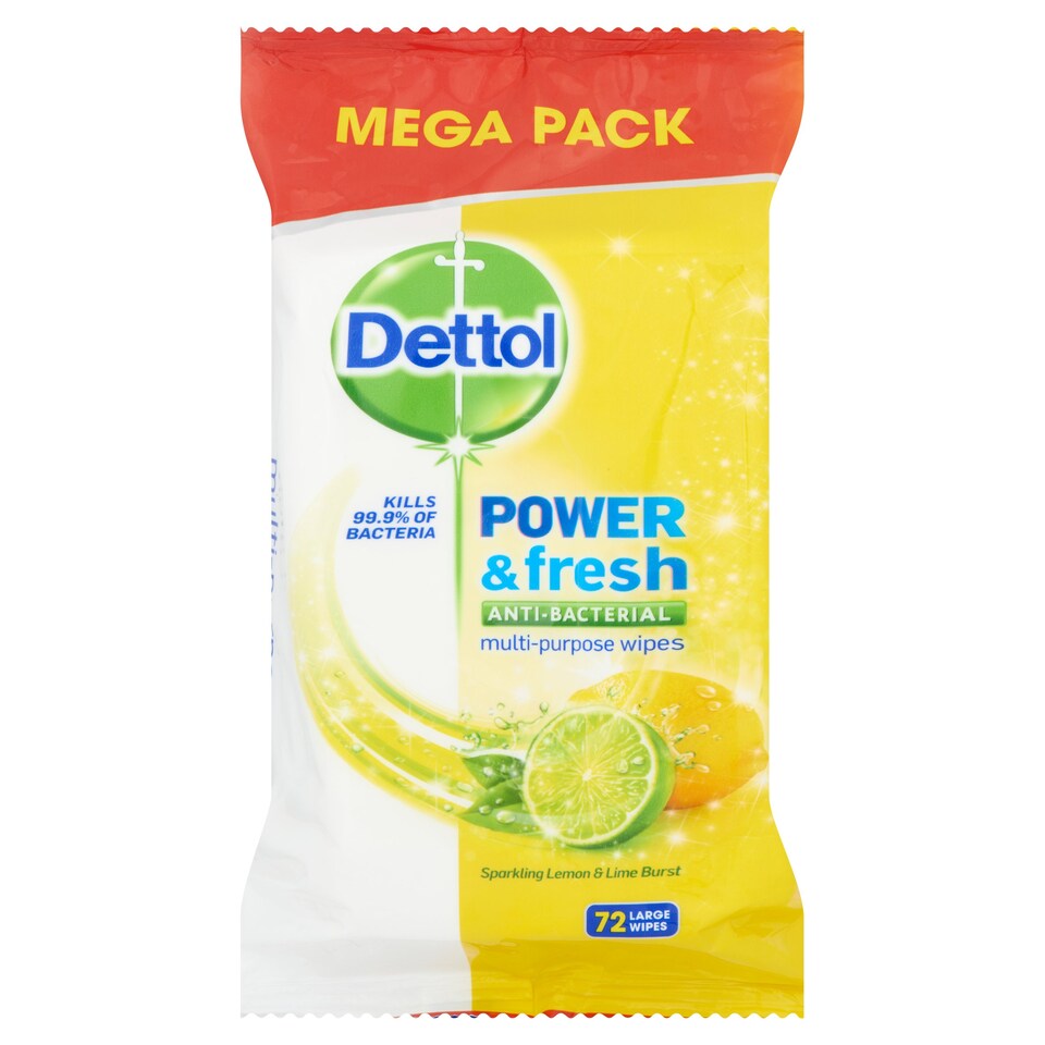 Dettol Multiaction Wipes Citrus 72S