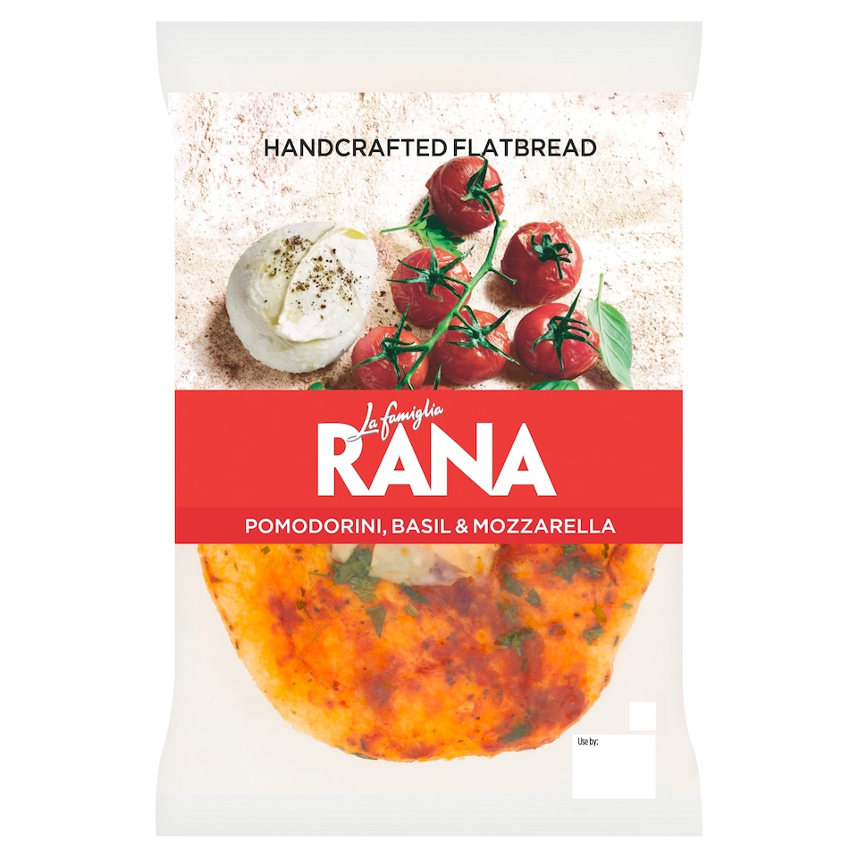 La Famiglia Rana Pomodorini, Basil & Mozzarella Flatbread 205g