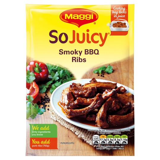 Maggie So Juicy Smoky Bbq For Ribs 30G Tesco Groceries
