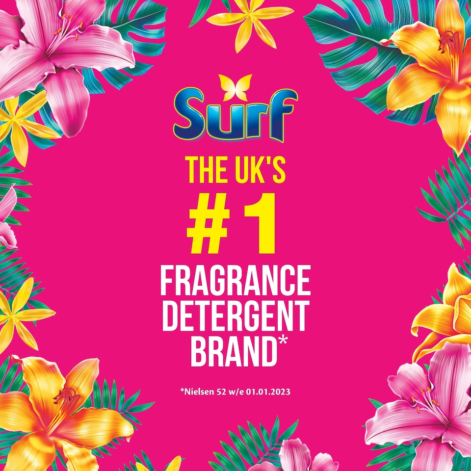 image 1 of Surf 3 In1 Tropical Lily Washing Capsules 27 Washes 467.1g