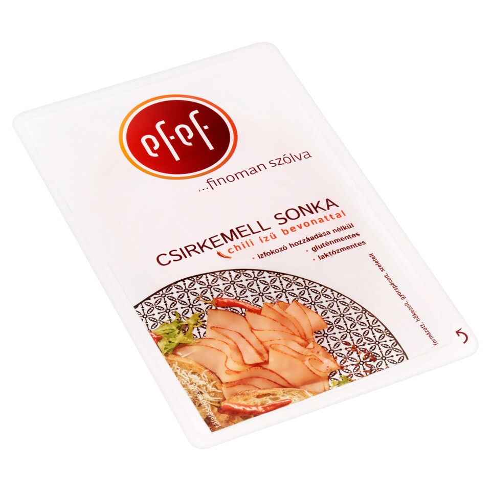 eFeF Sliced Chicken Breast Ham with Chili Flavoured Coating 100 g