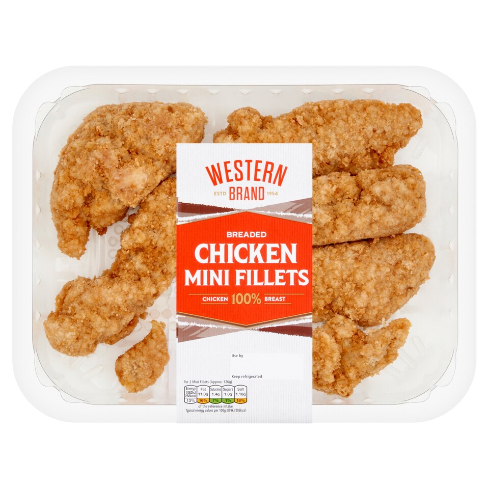 Western Brand Breaded Chicken Mini Fillets 300G