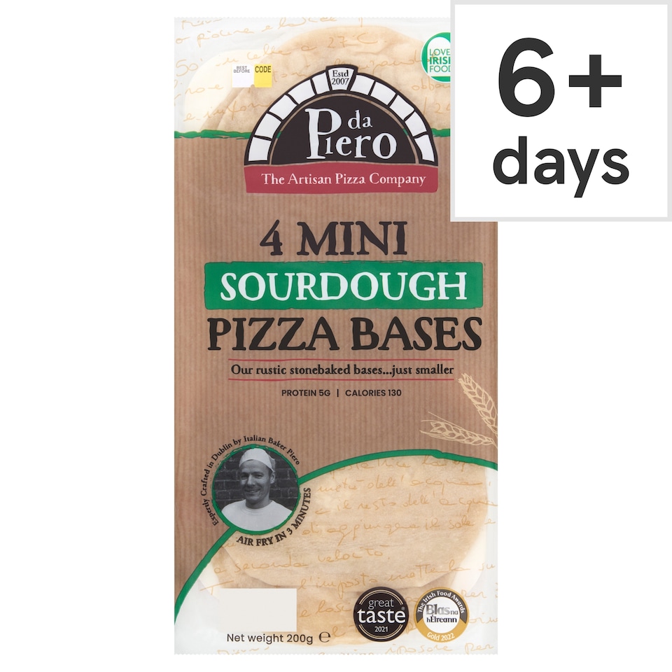 Pizza Da Piero Fresh Mini Pizza Bases 200G