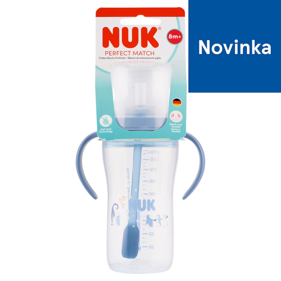 obrázok 1 z Nuk Perfect Match fľaša na učenie so slamkou 260 ml