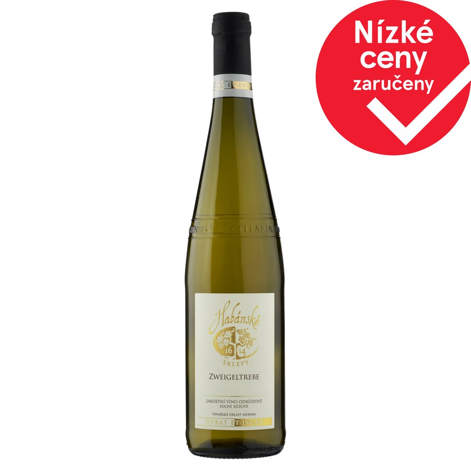 Habánské Sklepy Sauvignon jakostní víno odrůdové suché bílé 0,75l
