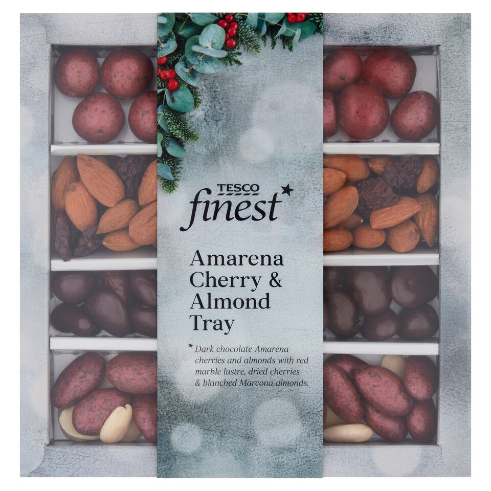 Tesco Finest Amarena Cherry And Almond Tray 290G