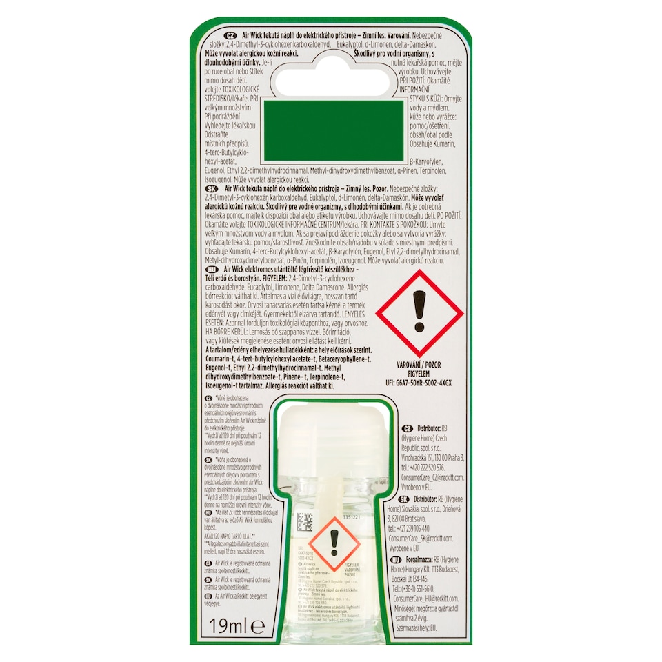 image 1 of Air Wick Winter Walks & Amber Scented Oil Fragrance Refill 19ml